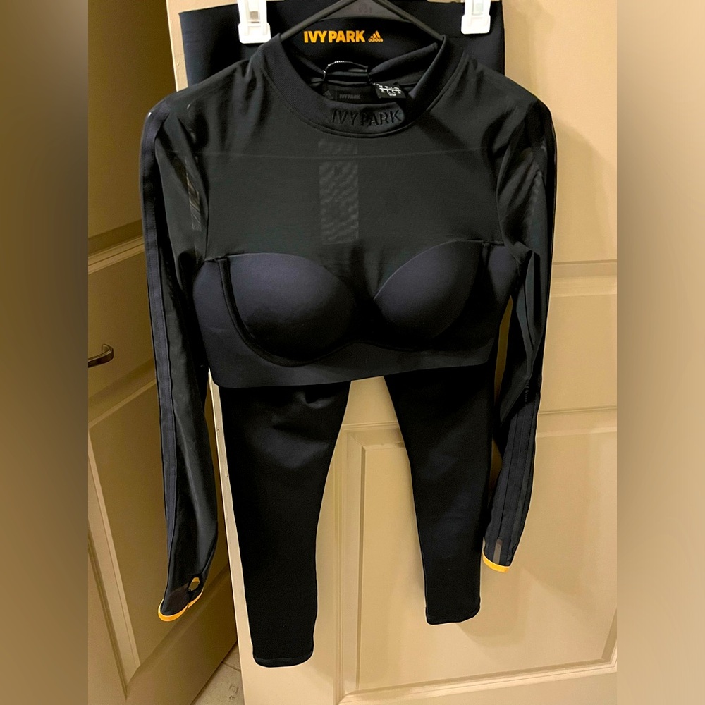Adidas x Ivy Park Mesh Crop Top and Tights
